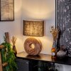 Lampe de table  Francillon Brun, Chrome, Couleur bois, 1 lumière