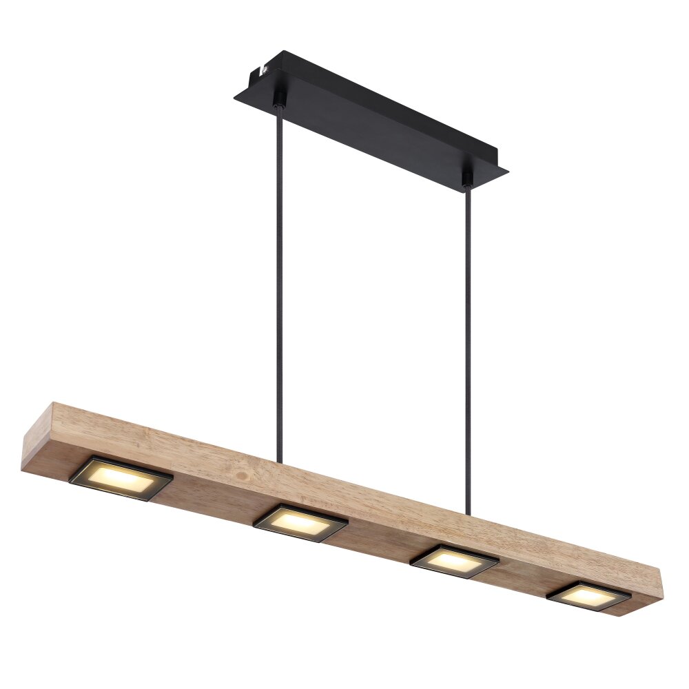 Suspension Globo JOYA LED Noir, 6 lumières