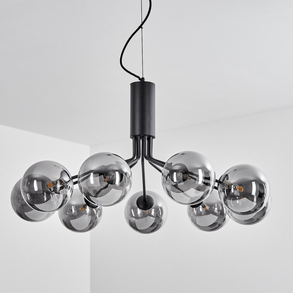 Suspension  Remaisnil Noir, 9 lumières