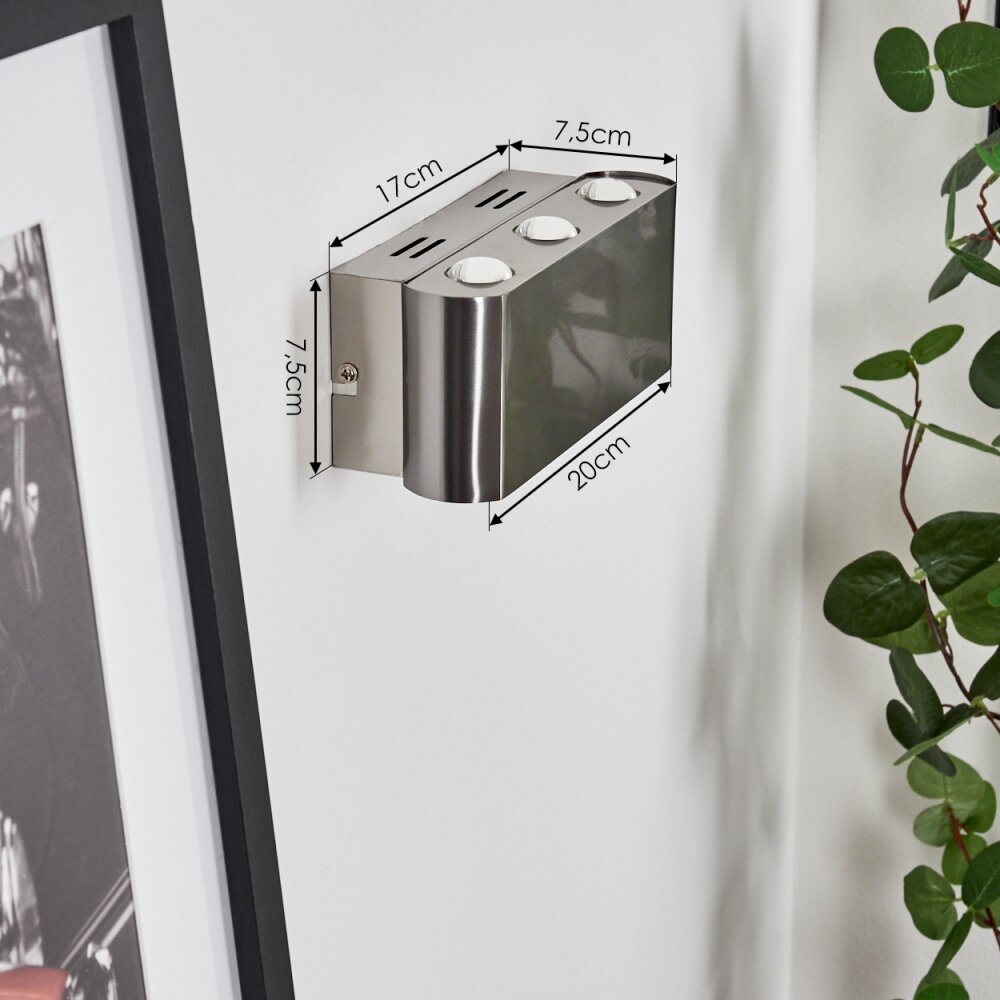Applique murale  Guiderkirch LED Nickel mat, 6 lumières