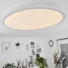 Plafonnier  Sani LED Blanc, 1 lumière, Télécommandes, Changeur de couleurs