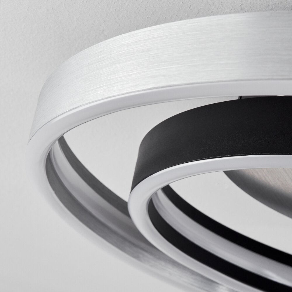 Plafonnier  Golega LED Aluminium, Noir, 1 lumière