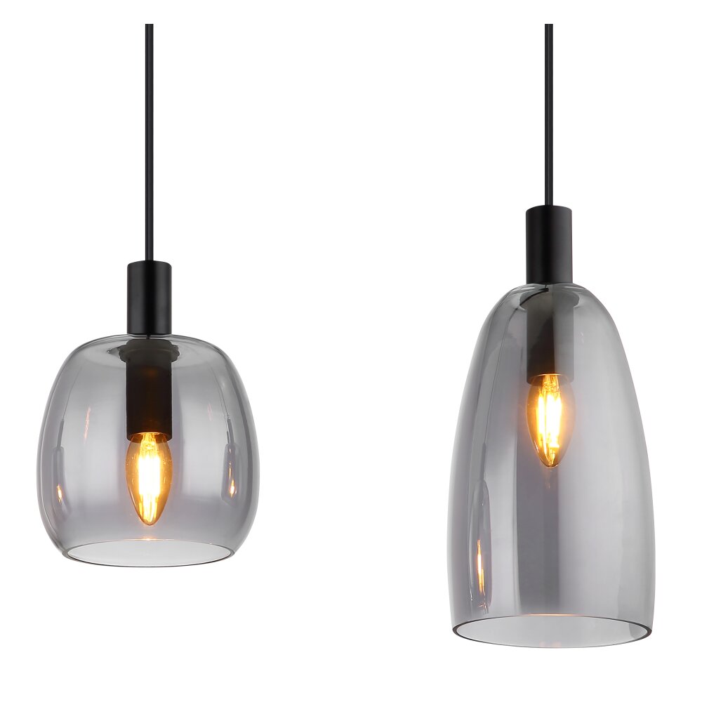 Suspension Globo GARRI Noir, 4 lumières