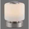 Lampe de table Paul Neuhaus BOTA LED Acier brossé, 1 lumière