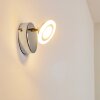 Applique murale Lucy LED Chrome, 1 lumière, Télécommandes, Changeur de couleurs