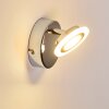 Applique murale Lucy LED Chrome, 1 lumière, Télécommandes, Changeur de couleurs
