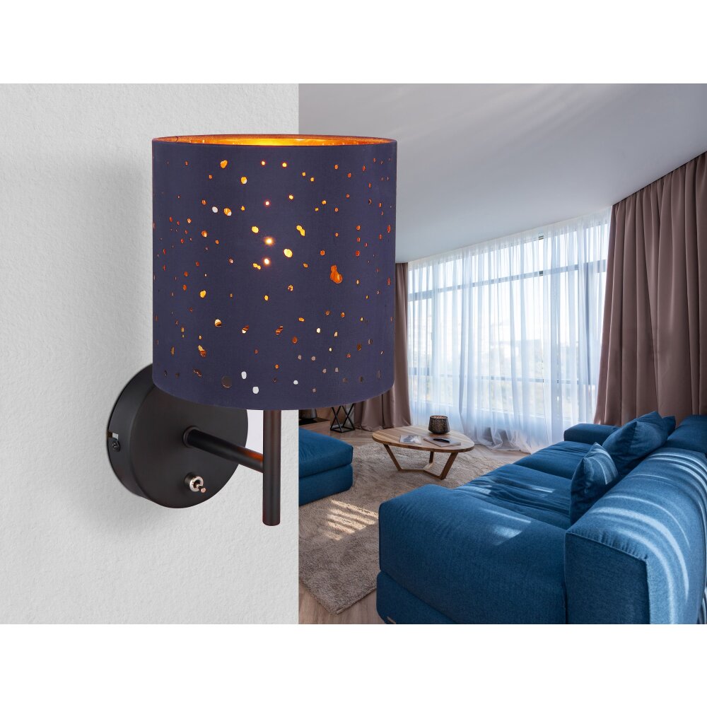 Applique murale Globo URBAN Noir, 1 lumière main product photo