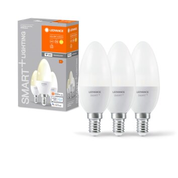LEDVANCE SMART+ WiFi Set de 3 LED E14 4,9 watt 2700 Kelvin 470 lumen