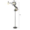 Lampadaire  Hover Anthracite, 3 lumières