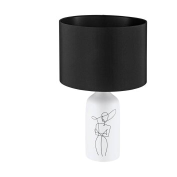 Lampe de table Eglo VINOZA Blanc, 1 lumière