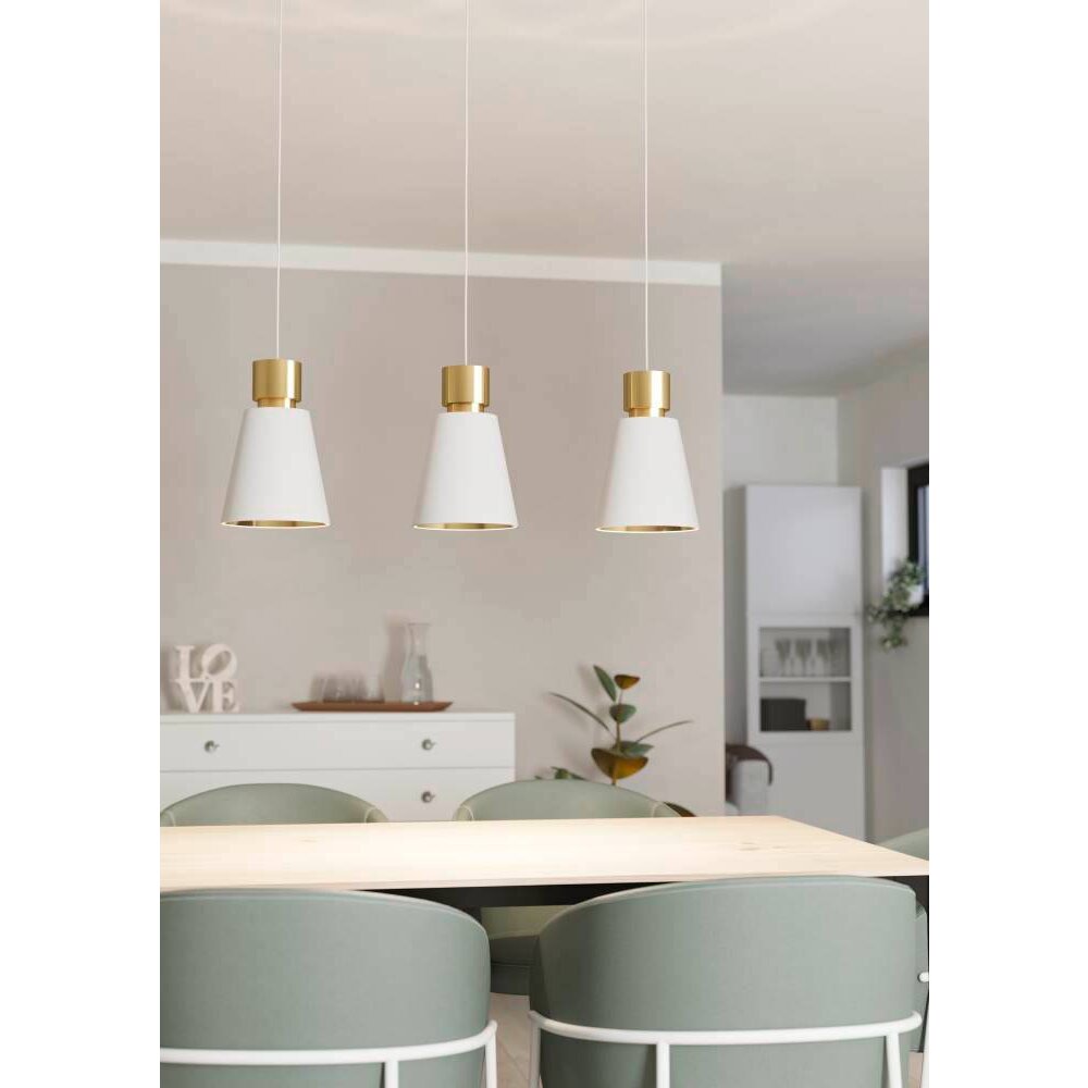 Suspension Eglo AGLIENTINA Laiton, 3 lumières main product photo