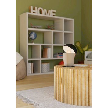 Lampe de table Eglo BATABANO Sable, Noir, 1 lumière