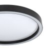 Plafonnier Eglo MONTEMORELOS-Z LED Noir, 1 lumière, Changeur de couleurs