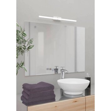 lampe miroir Eglo VERDELLO LED Chrome, Blanc, 1 lumière
