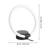 Lampe de table Eglo CARANACOA LED Noir, 1 lumière