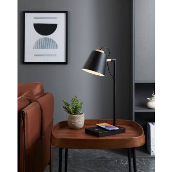 Lampe de table Eglo LACEY-QI LED Brun, Noir, 1 lumière