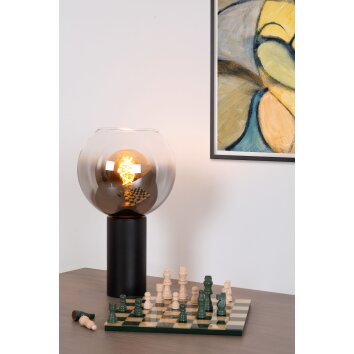Lampe de table Lucide MARIUS Noir, 1 lumière