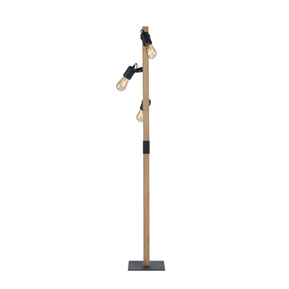Lampadaire Leuchten-Direkt CANOP Écru, Noir, 3 lumières