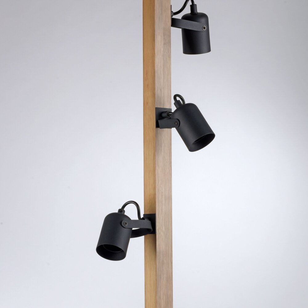 Lampadaire Leuchten-Direkt CANOP Écru, Noir, 3 lumières