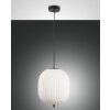 Suspension Fabas Luce Domizia Noir, 1 lumière