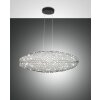 Suspension Fabas Luce Sumter LED Noir, 1 lumière