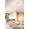 Ventilateur de plafond Fabas Luce Relais LED Blanc, 1 lumière
