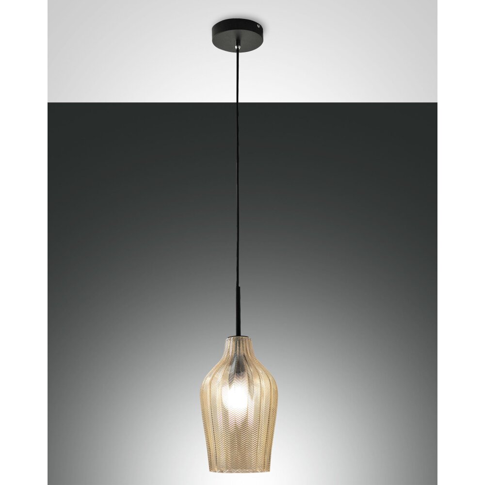 Suspension Fabas Luce Stintino Noir, 1 lumière main product photo