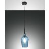 Suspension Fabas Luce Stintino Noir, 1 lumière
