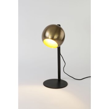 Lampe de table Holländer CLARICE Or, Noir, 1 lumière