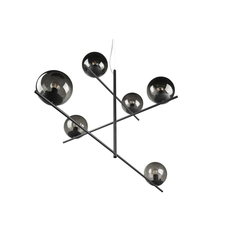 Suspension Trio Pure Anthracite, 6 lumières