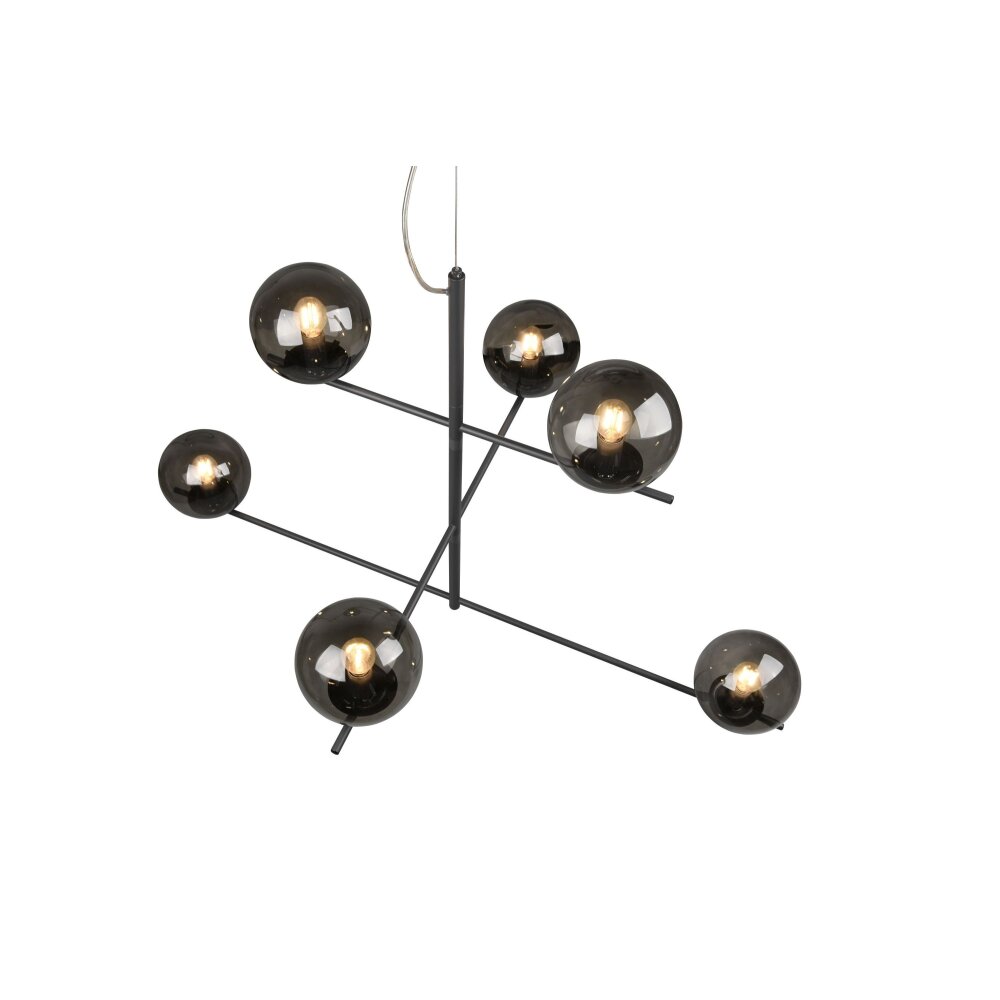 Suspension Trio Pure Anthracite, 6 lumières