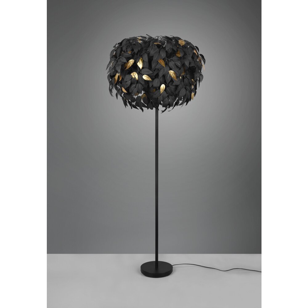 Lampadaire Reality Leavy Noir, 3 lumières