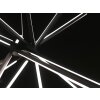 Suspension Luce Design Shanghai LED Noir, 8 lumières