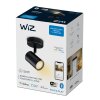 Plafonnier Philips WiZ IMAGEO LED Noir, 1 lumière