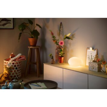 Lampe de table Philips Hue Flourish LED Blanc, 1 lumière, Changeur de couleurs