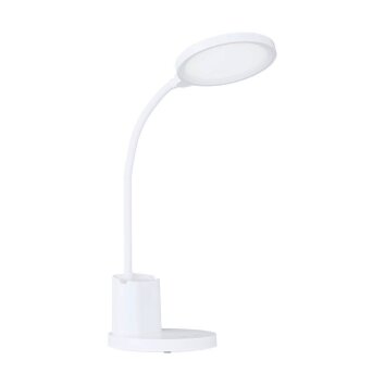 Lampe de table Eglo REHAMNA LED Blanc, 1 lumière