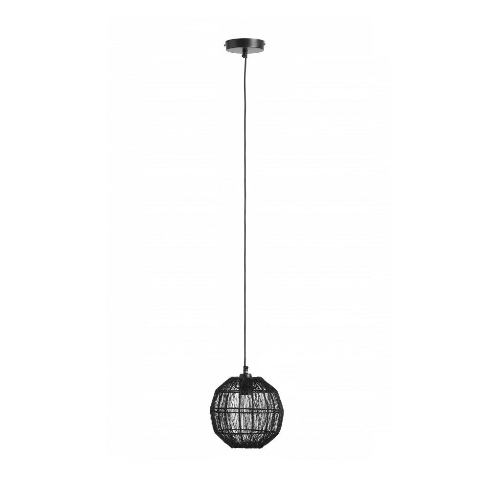 Suspension Globo HERMI Noir, 1 lumière main product photo