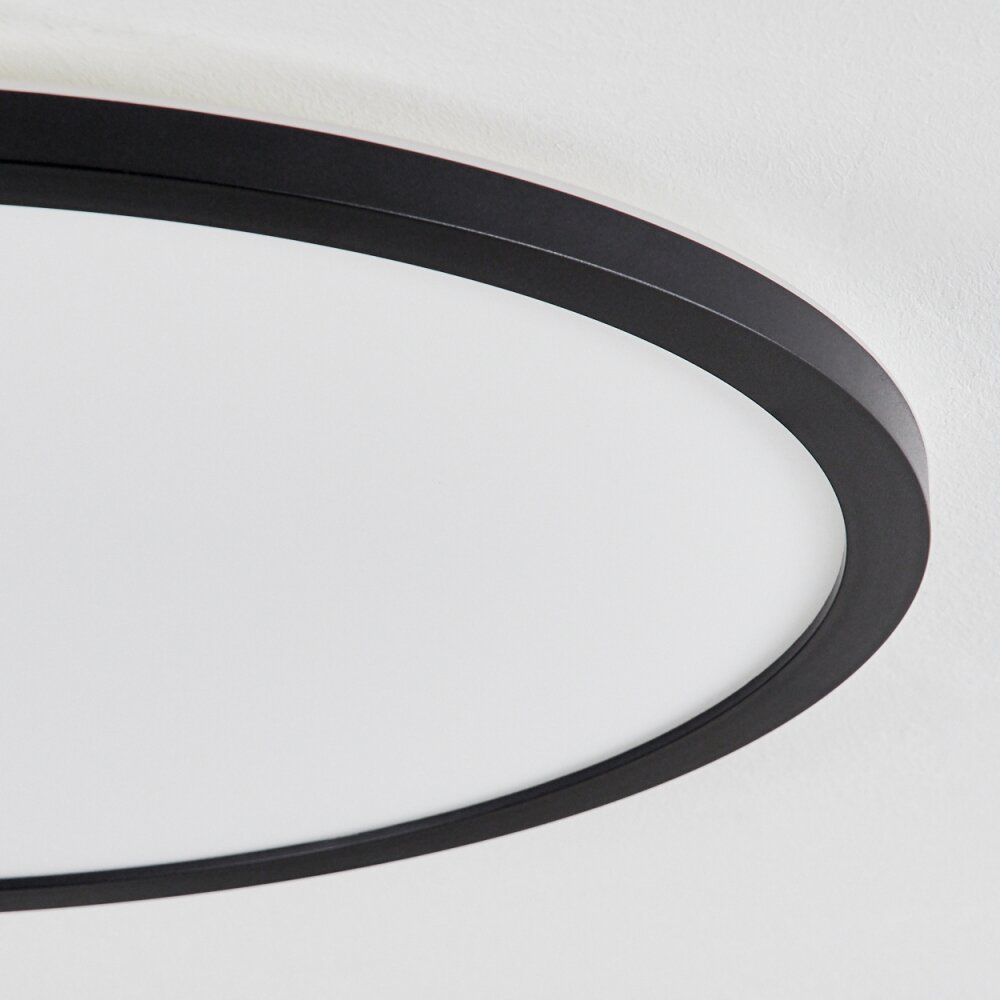 Plafonnier  Sasinhosa LED Noir, 1 lumière, Télécommandes