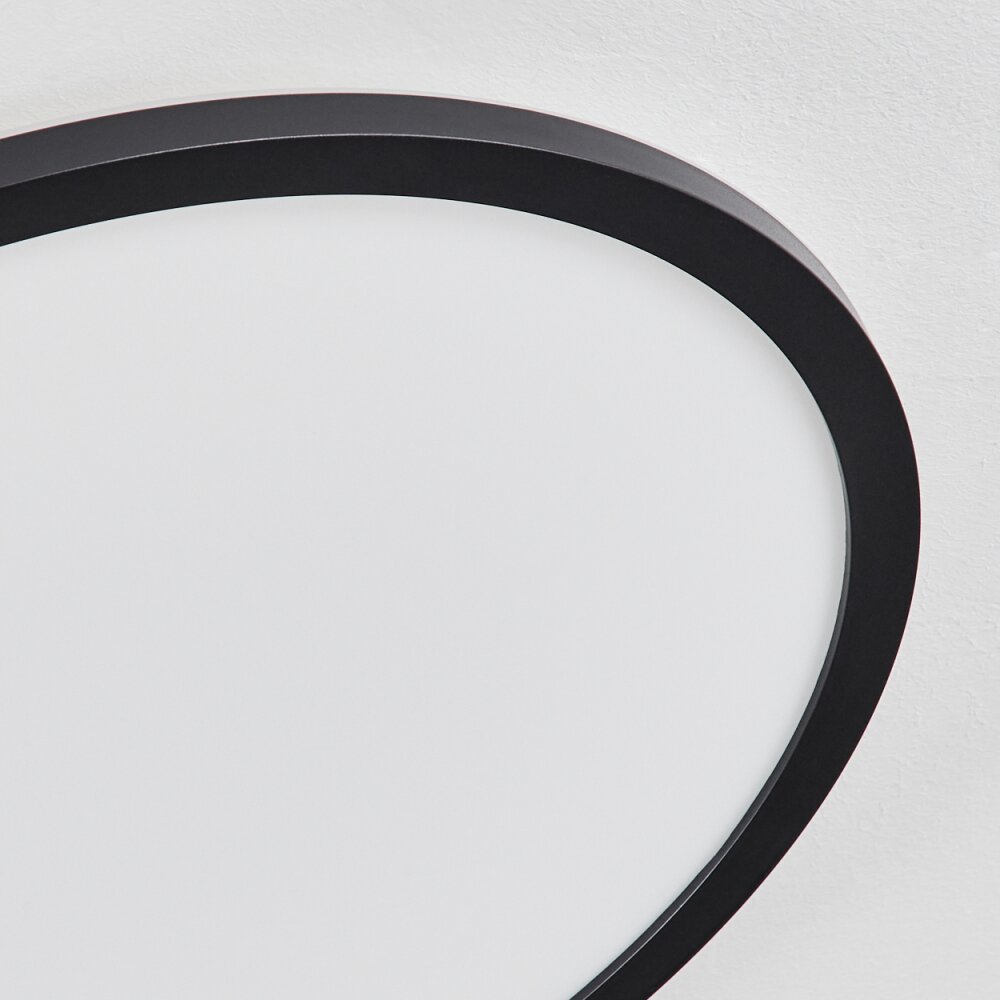 Plafonnier  Sasinhosa LED Noir, 1 lumière, Télécommandes