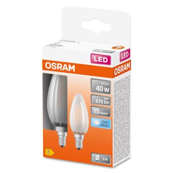OSRAM LED Retrofit Lot de 2 E14 4 watt 4000 Kelvin 470 lumen