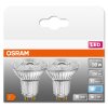 OSRAM LED STAR PAR16 Set de 2 ampoules GU10 4,3 watt 4000 Kelvin 350 lumen