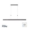 Suspension Paul Neuhaus PURE-MOTO LED Gris, 3 lumières, Télécommandes