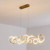 Suspension Lavaca LED Or, 4 lumières