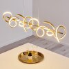 Suspension Lavaca LED Or, 4 lumières