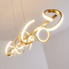 Suspension Lavaca LED Or, 4 lumières