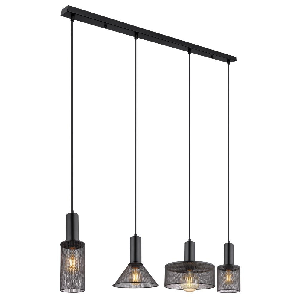 Suspension Globo JEDD Noir, 4 lumières main product photo