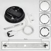 Suspension Chlak LED Noir, 3 lumières, Télécommandes