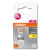 OSRAM LED BASE PIN Set de 3 ampoules G9 1,9 Watt 2700 Kelvin 200 lumen