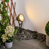 Spot de jardin Phniet LED Noir, 1 lumière, Télécommandes, Changeur de couleurs