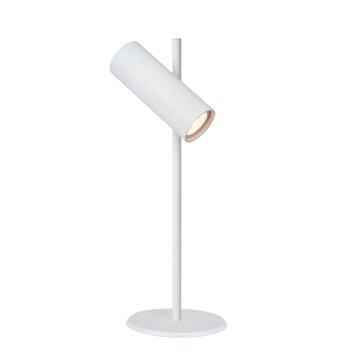 Lampe de table Lucide CLUBS Blanc, 1 lumière